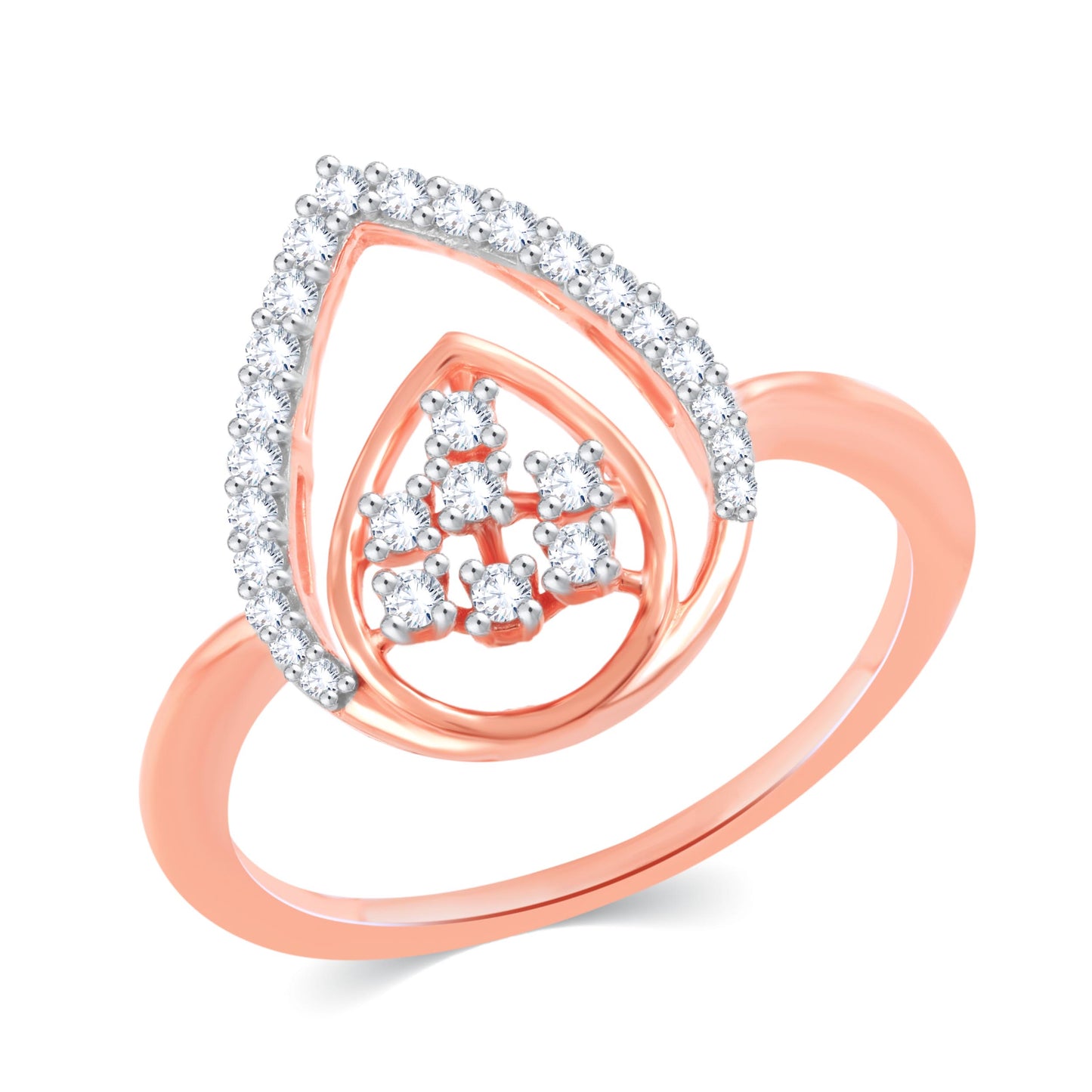 Diamond Ring for her in Rose Gold DRG23523