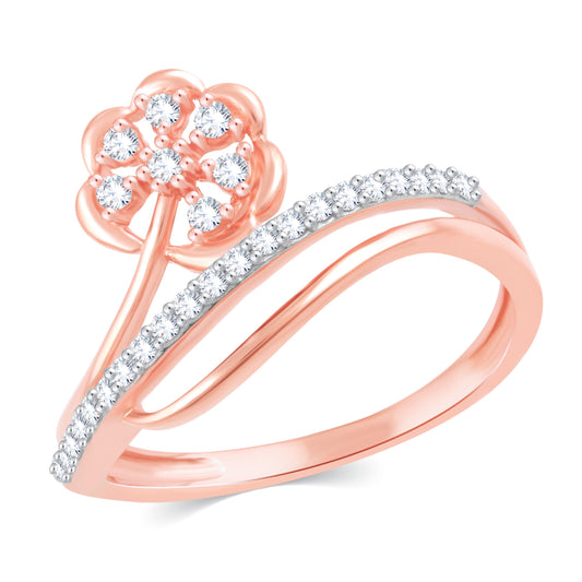 Diamond Ring for her in Rose Gold DRG23526