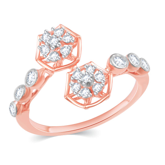 Diamond Ring for her in Rose Gold DRG23530