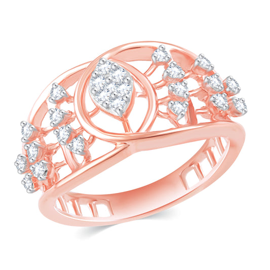 Diamond Ring for her in Rose Gold DRG23532