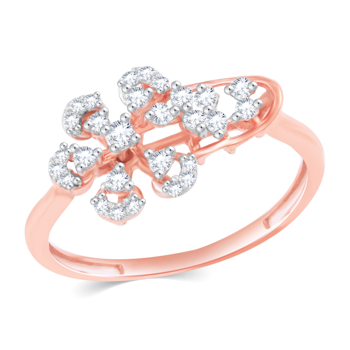 Diamond Ring for her in Rose Gold DRG23534