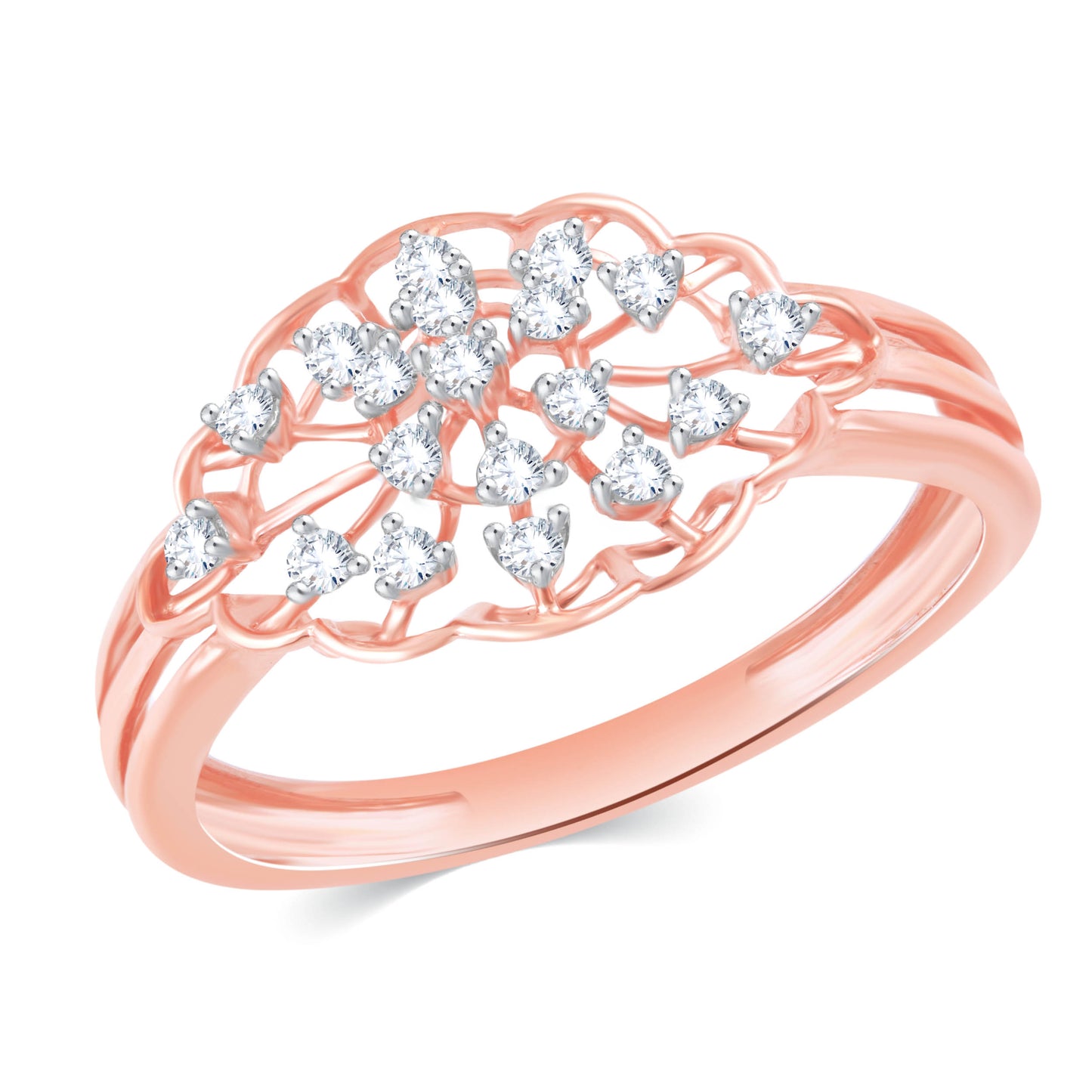 Diamond Ring for her in Rose Gold DRG23539