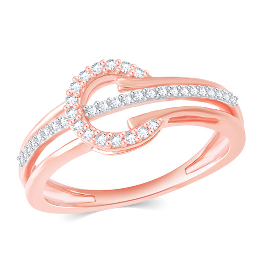 Diamond Ring for her in Rose Gold DRG23544