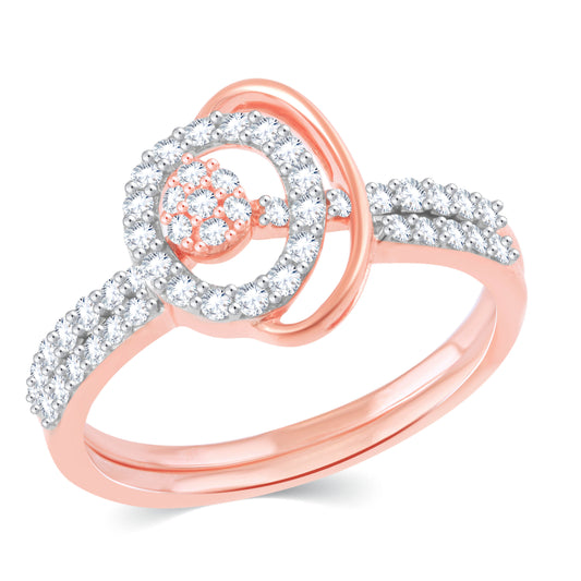 Diamond Ring for her in Rose Gold DRG23545