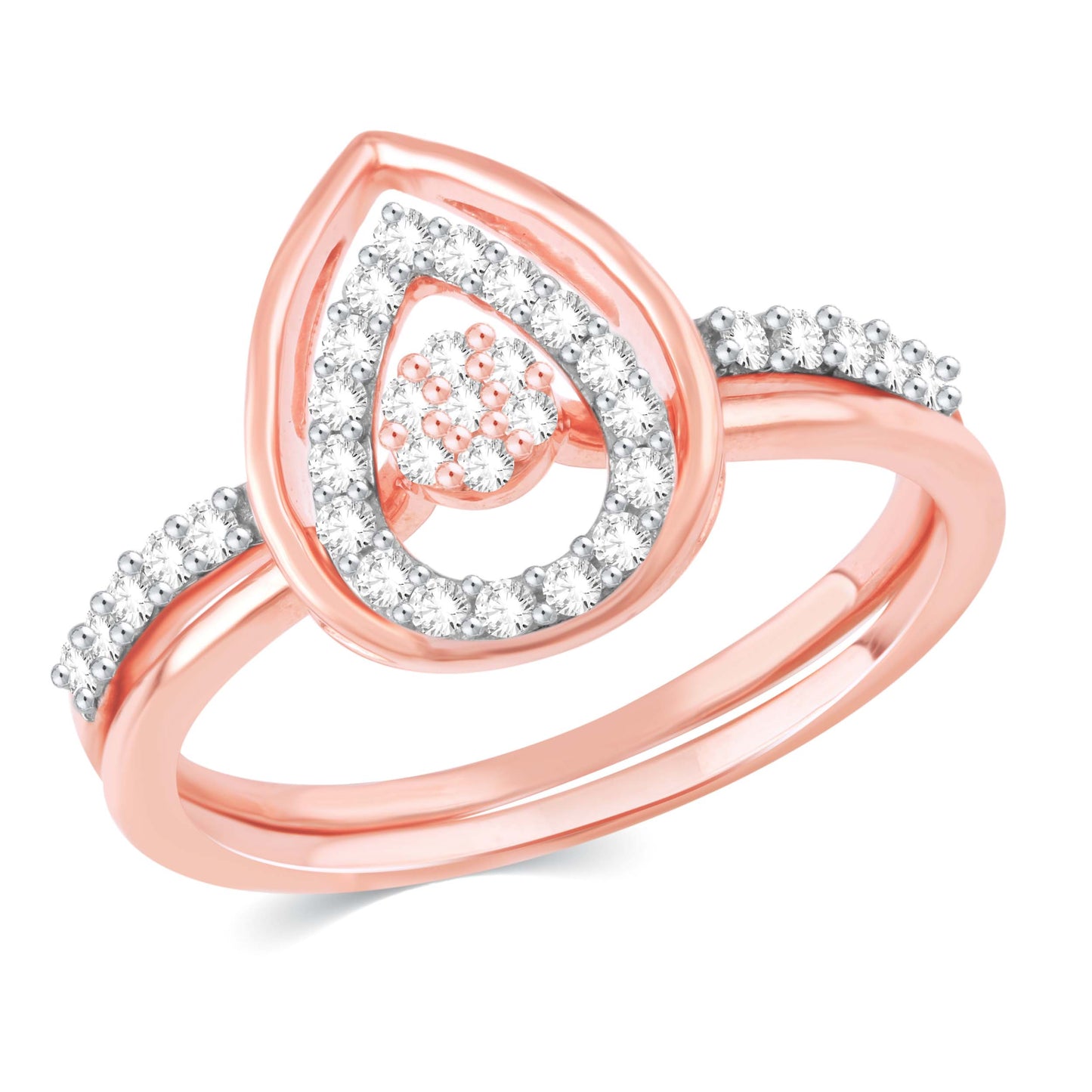 Diamond Ring for her in Rose Gold DRG23546