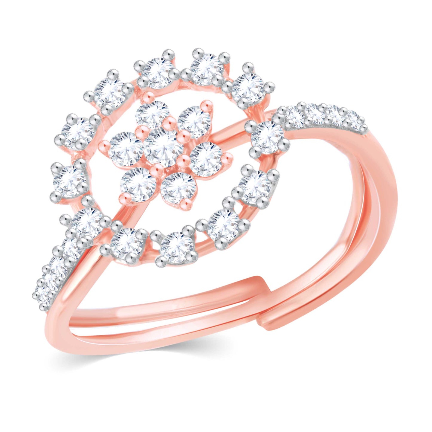 Diamond Ring for her in Rose Gold DRG23547