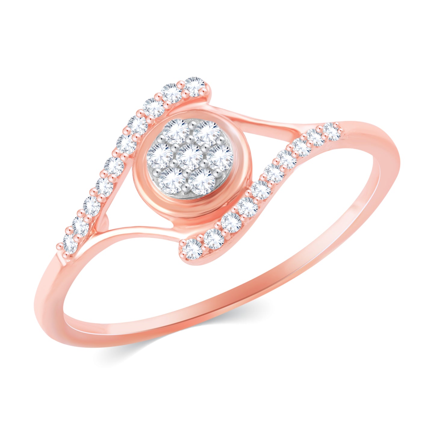 Diamond Ring for her in Rose Gold DRG23548