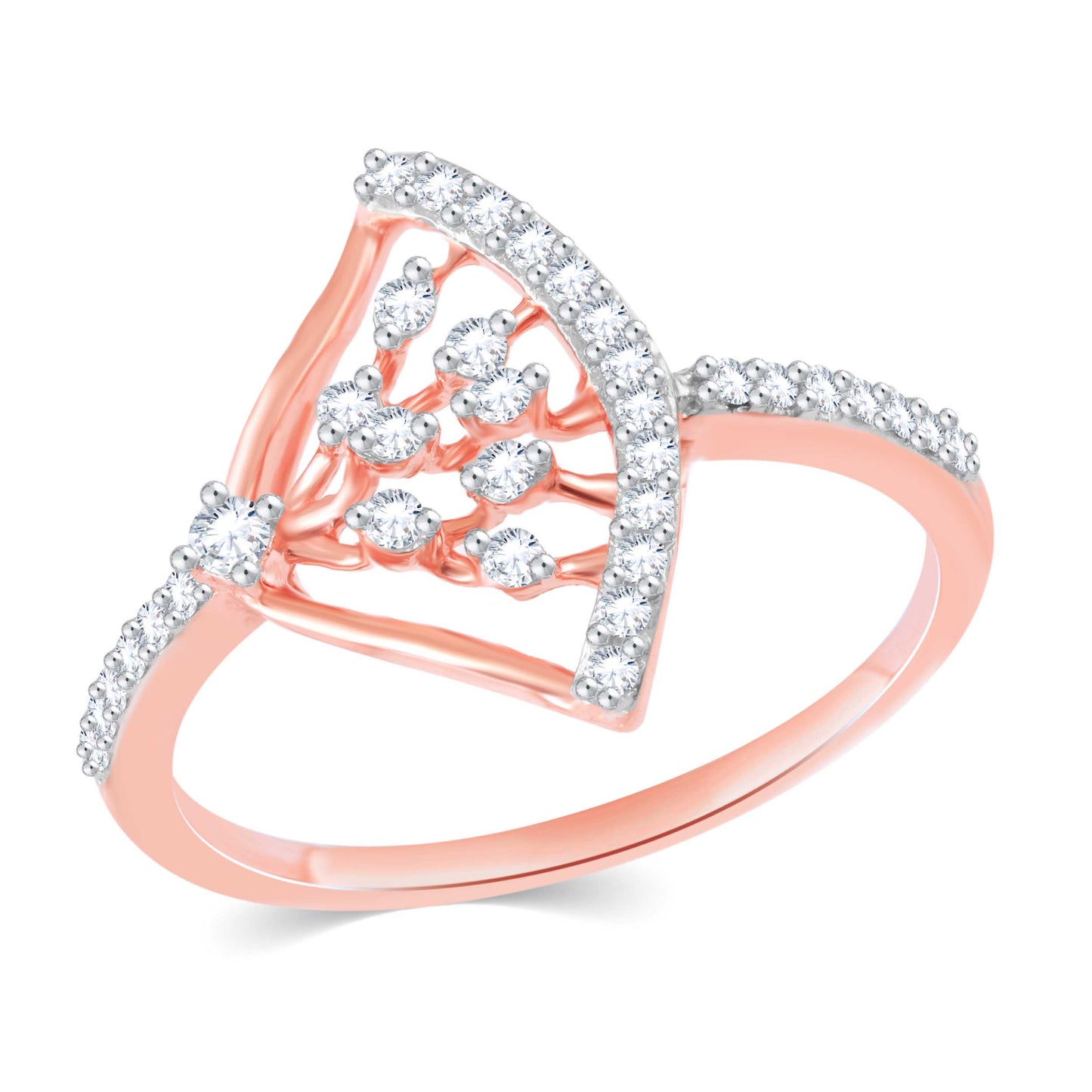 Diamond Ring for her in Rose Gold DRG23550