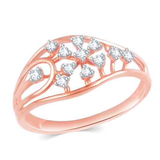 Diamond Ring for her in Rose Gold DRG23554