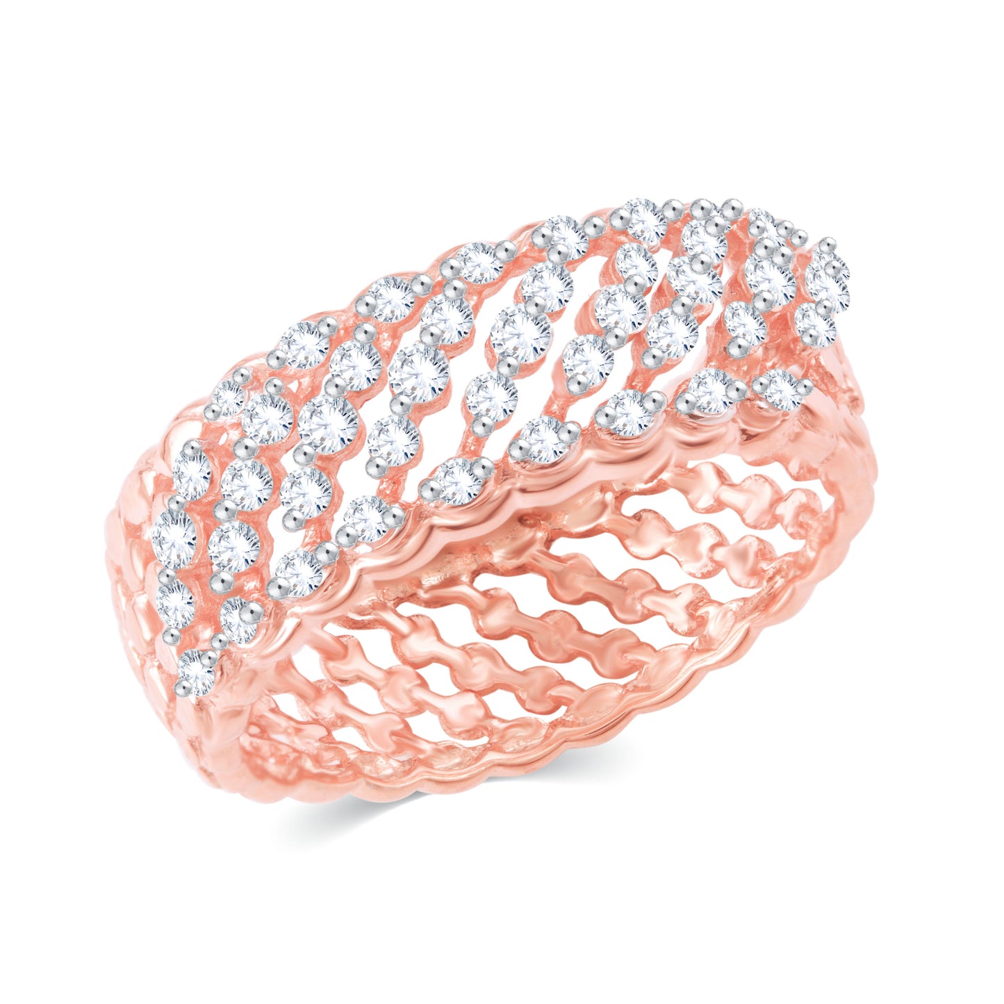 Diamond Ring for her in Rose Gold DRG23570