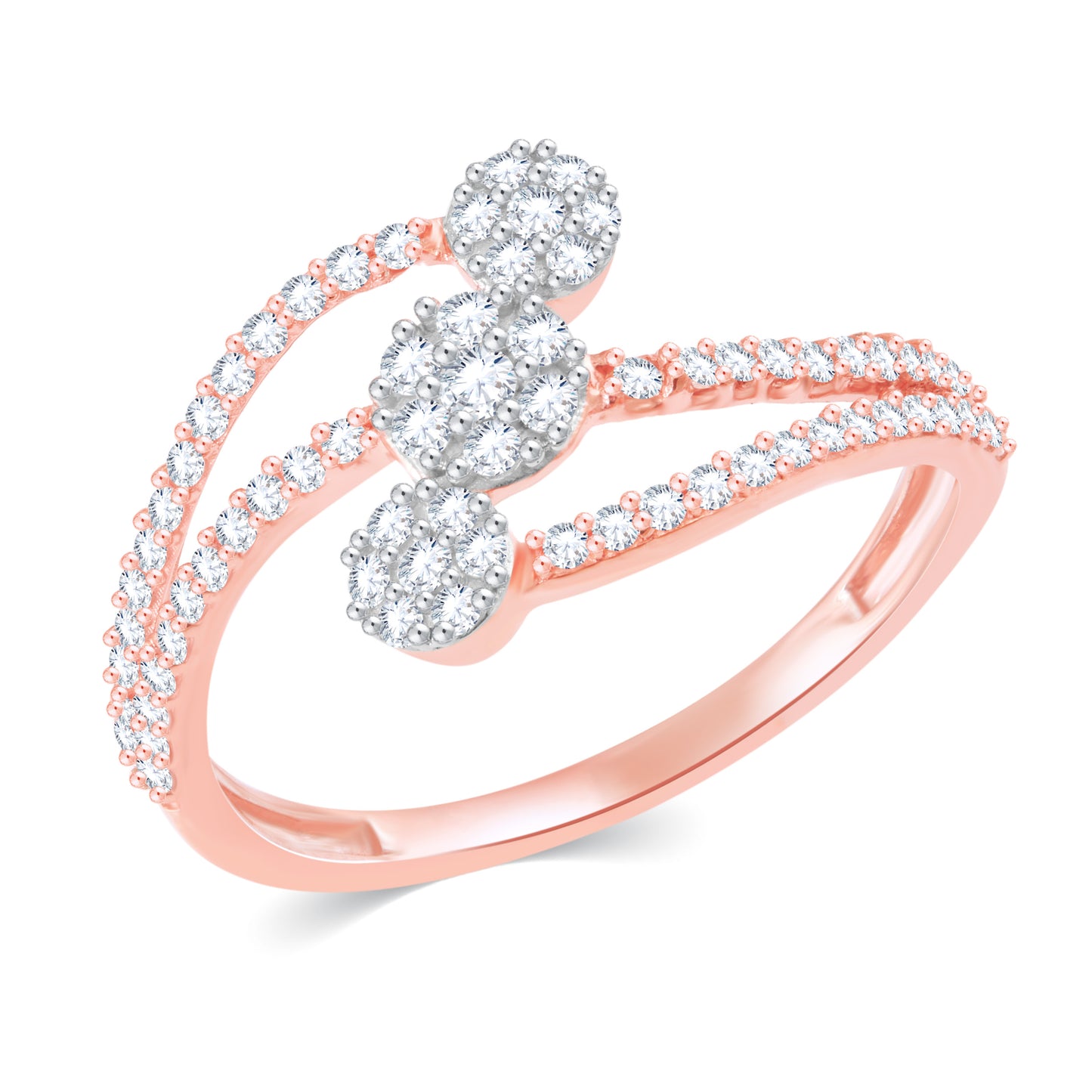 Diamond Ring for her in Rose Gold DRG23581