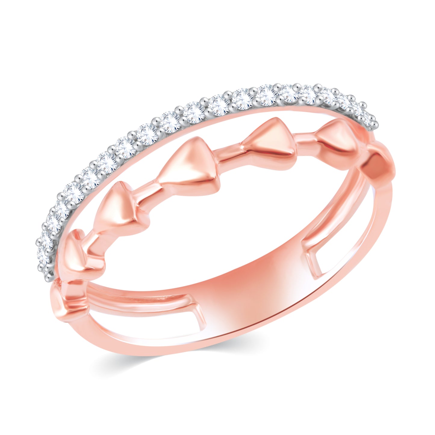 Diamond Ring for her in Rose Gold DRG23583