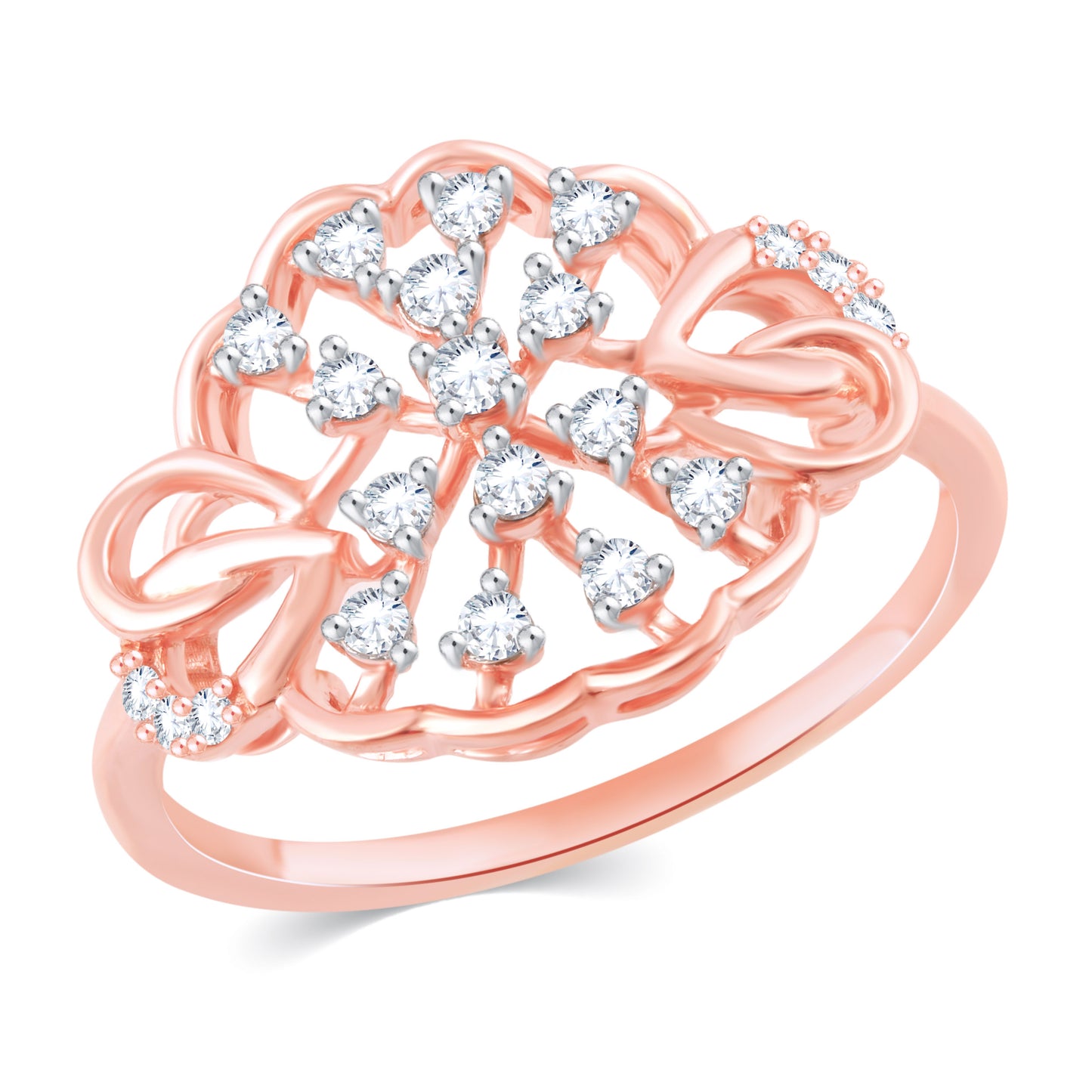 Diamond Ring for her in Rose Gold DRG23586