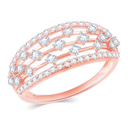 Diamond Ring for her in Rose Gold DRG23587