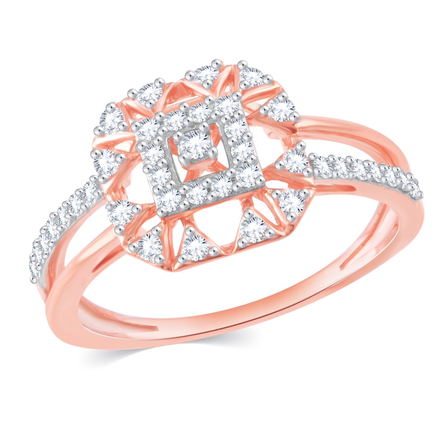 Diamond Ring for her in Rose Gold DRG23591