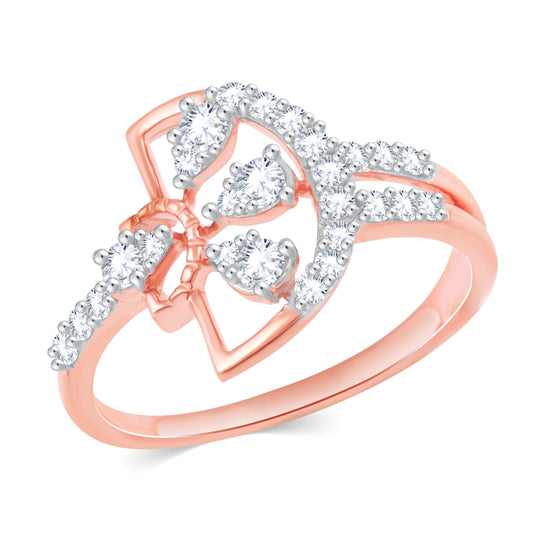 Diamond Ring for her in Rose Gold DRG23602