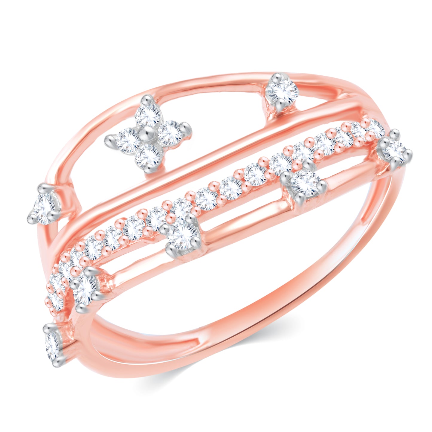 Diamond Ring for her in Rose Gold DRG23606