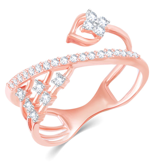 Diamond Ring for her in Rose Gold DRG23607