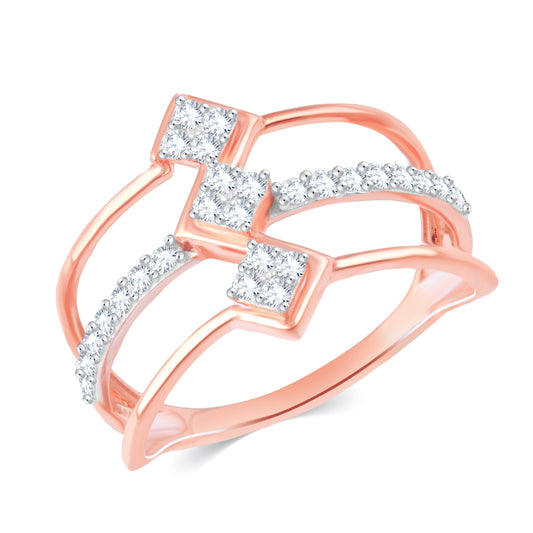 Diamond Ring for her in Rose Gold DRG23609