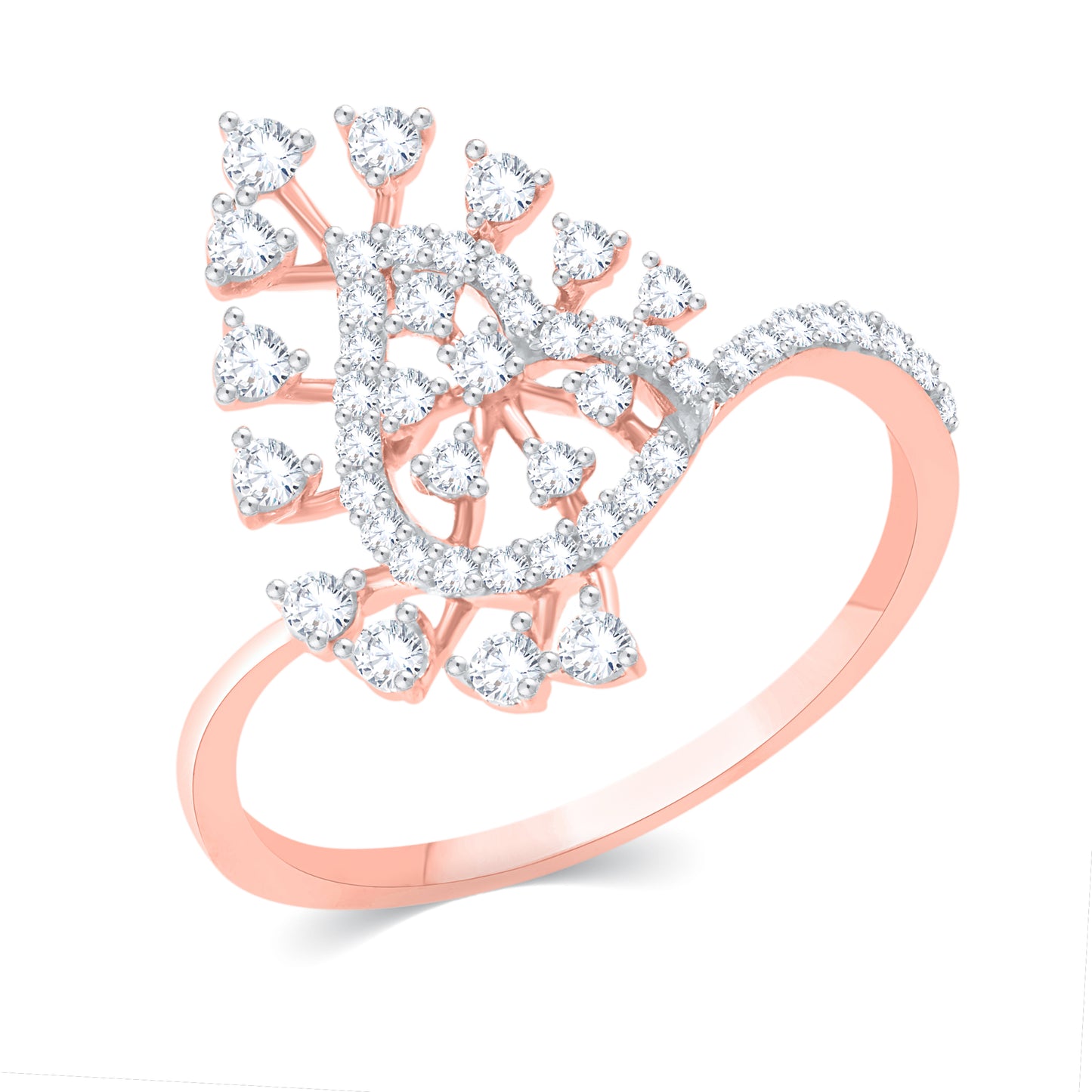 Diamond Ring for her in Rose Gold DRG23610