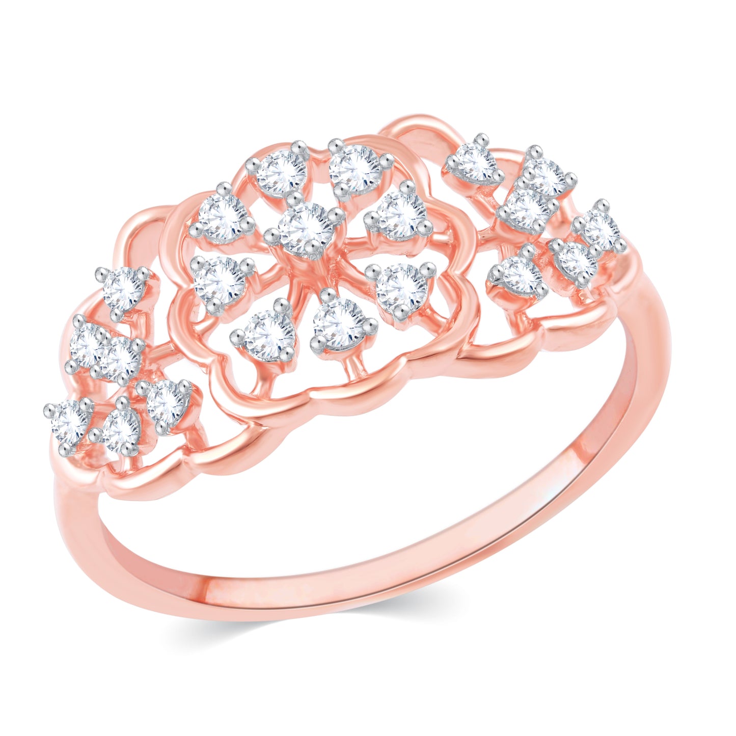 Diamond Ring for her in Rose Gold DRG23612