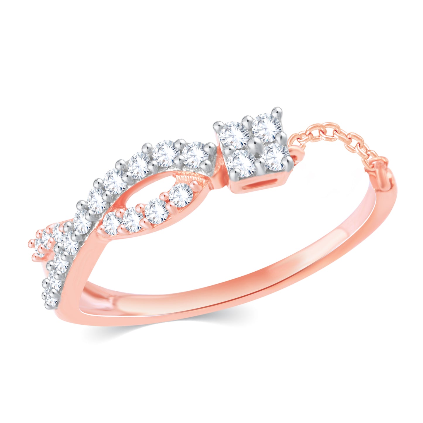 Diamond Ring for her in Rose Gold DRG23617