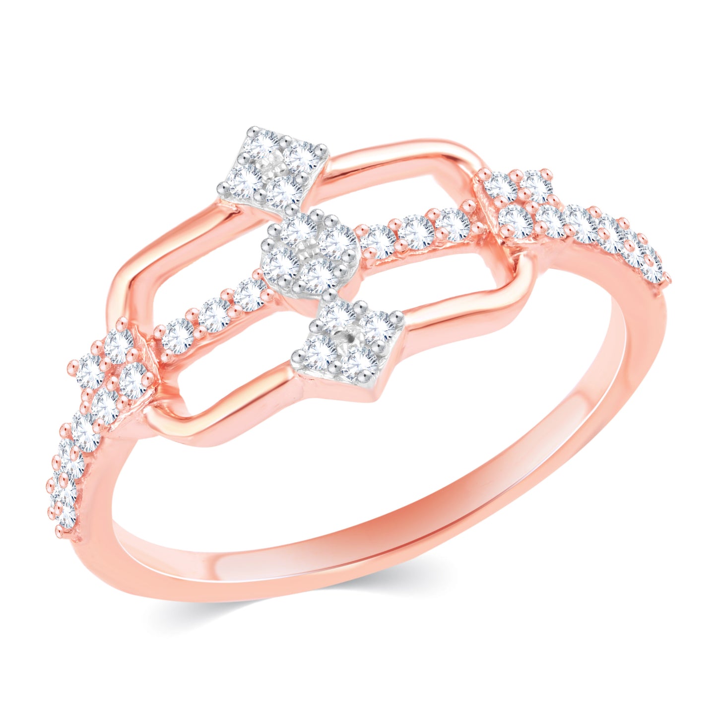 Diamond Ring for her in Rose Gold DRG23623