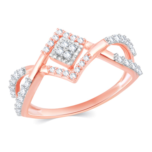 Diamond Ring for her in Rose Gold DRG23625