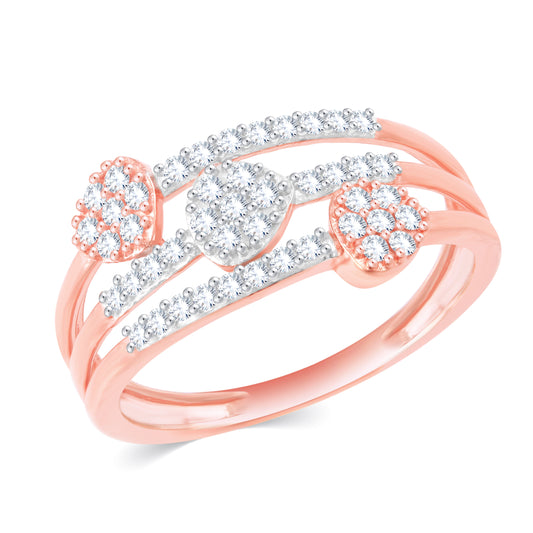 Diamond Ring for her in Rose Gold DRG23626