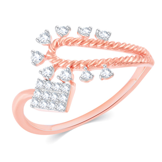 Diamond Ring for her in Rose Gold DRG23627