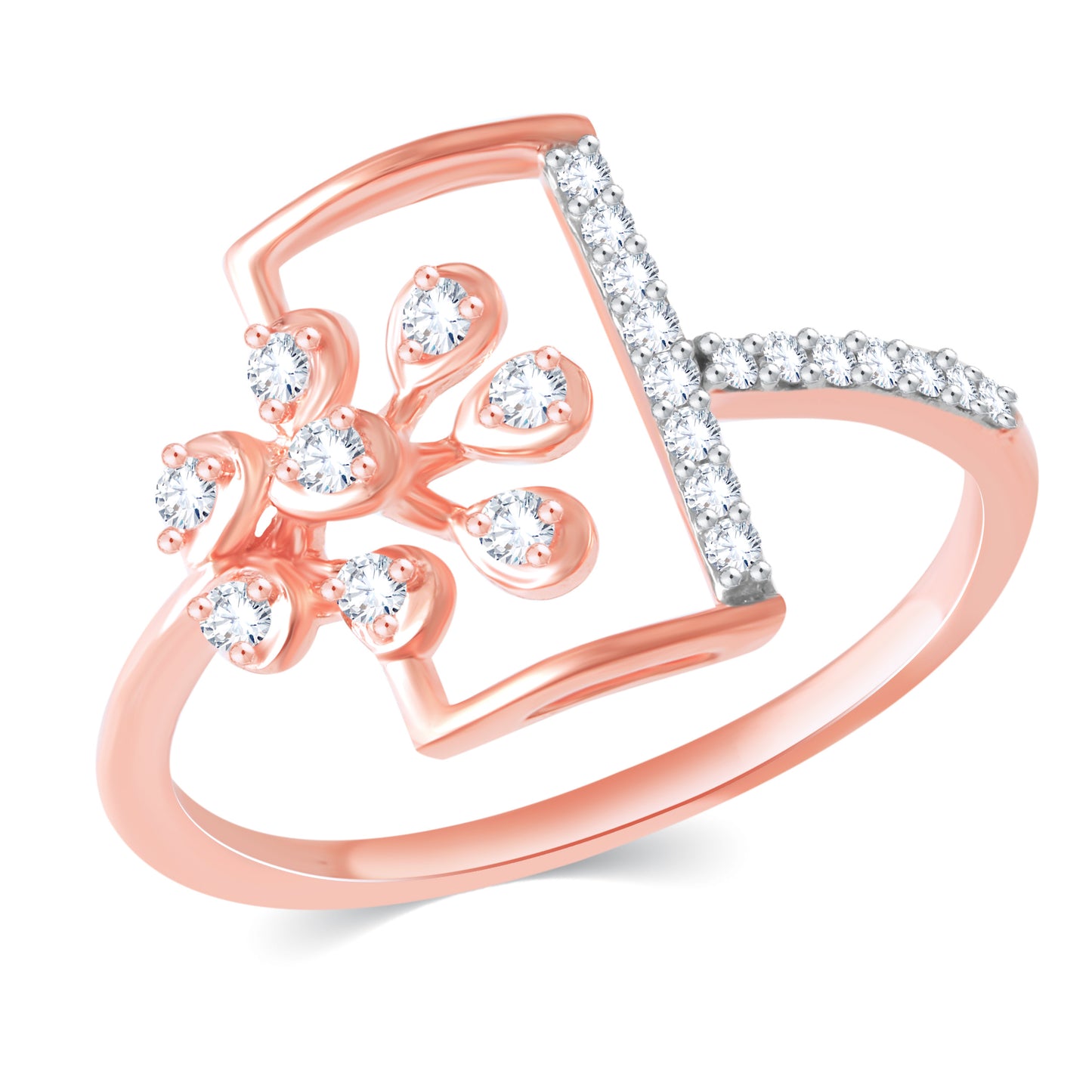 Diamond Ring for her in Rose Gold DRG23634