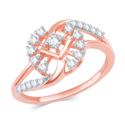 Diamond Ring for her in Rose Gold DRG23648