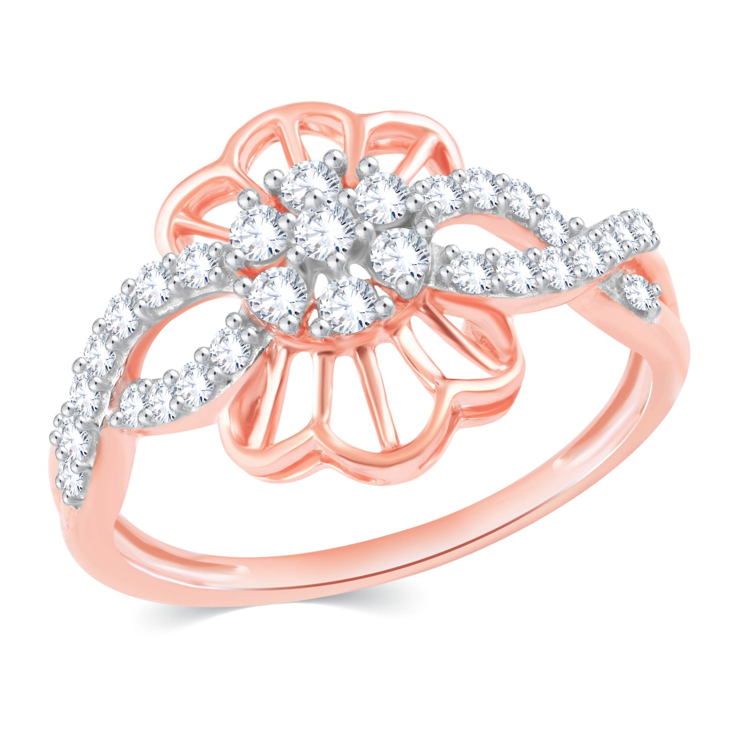 Diamond Ring for her in Rose Gold DRG23652