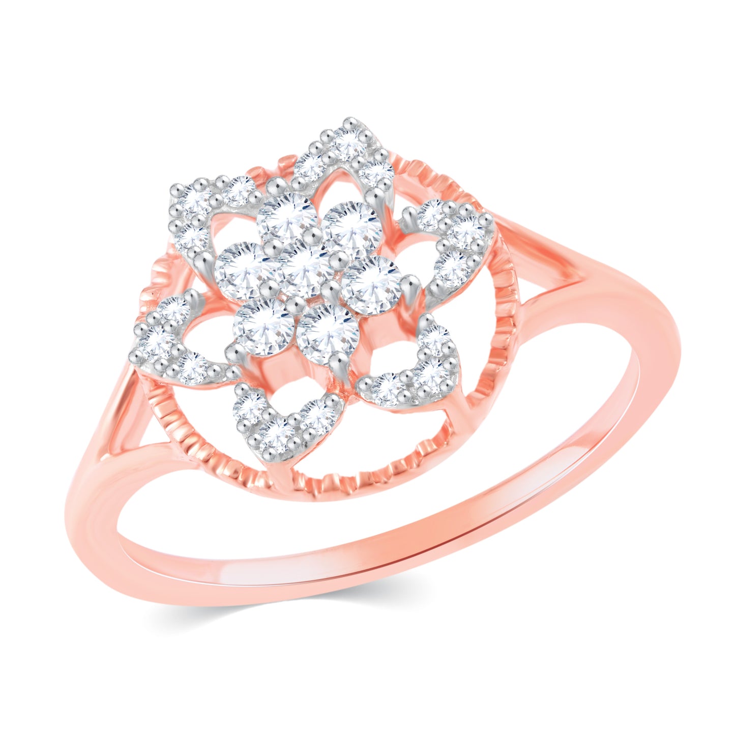 Diamond Ring for her in Rose Gold DRG23653