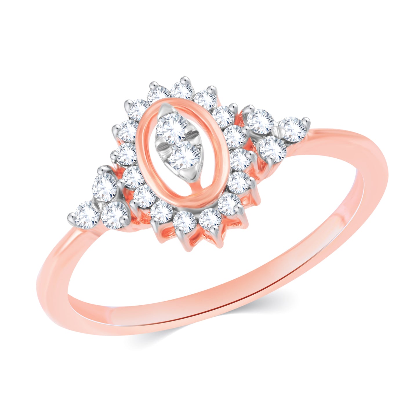 Diamond Ring for her in Rose Gold DRG23669