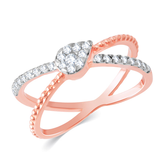 Diamond Ring for her in Rose Gold DRG23671