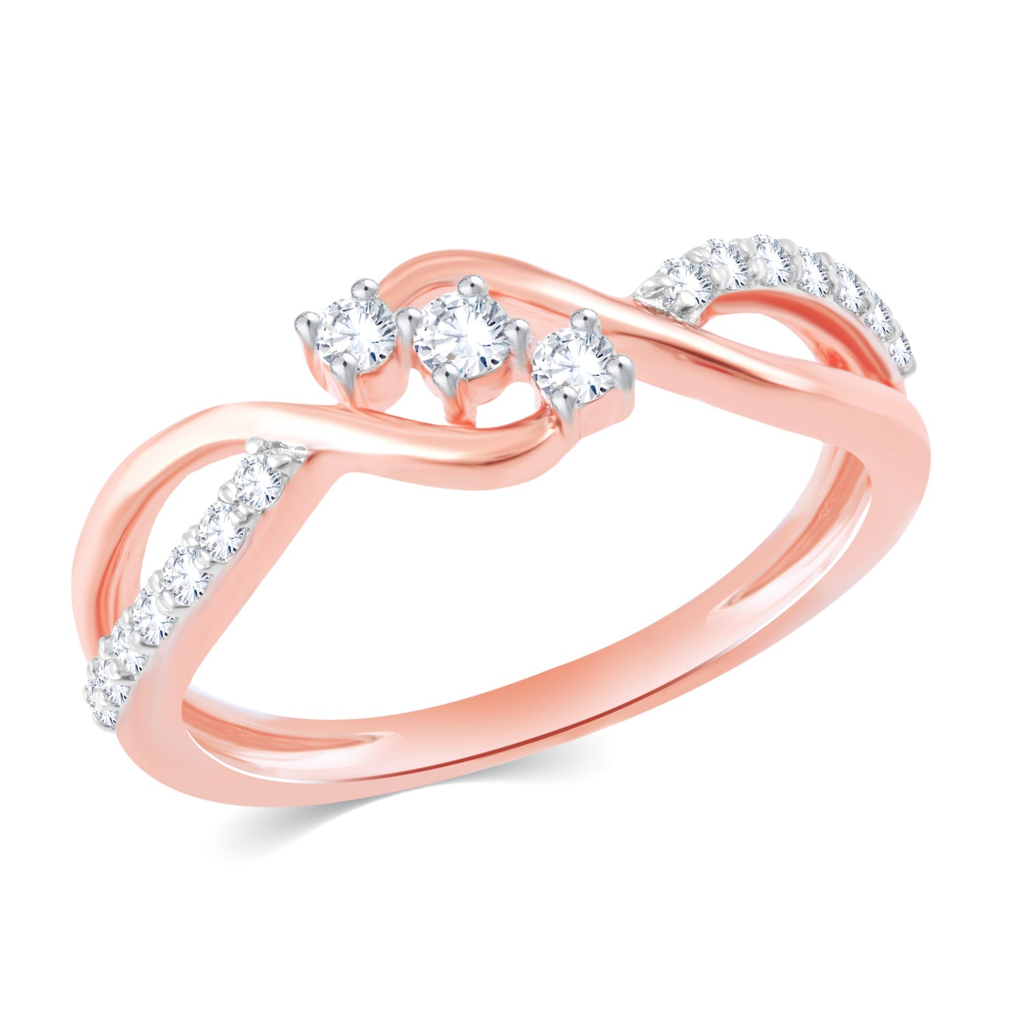 Diamond Ring for her in Rose Gold DRG23673