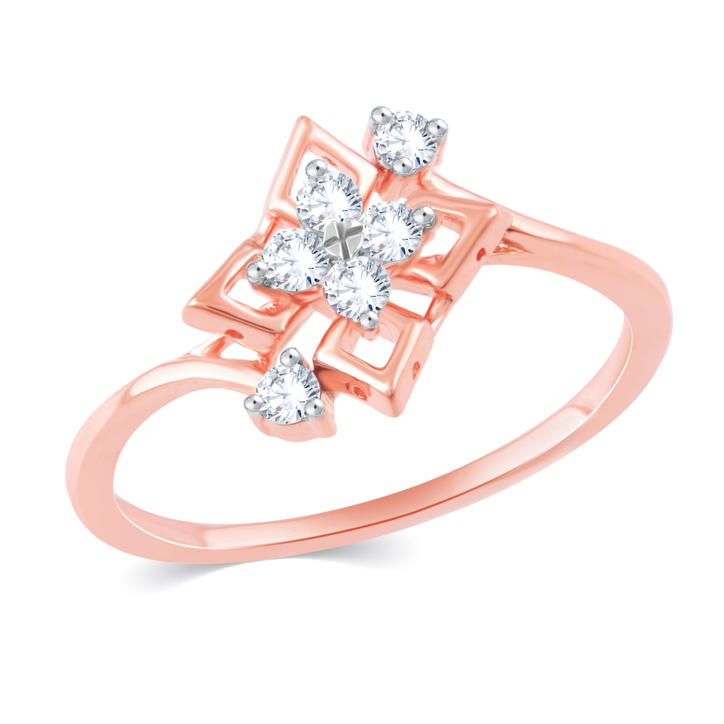 Diamond Ring for her in Rose Gold DRG23675