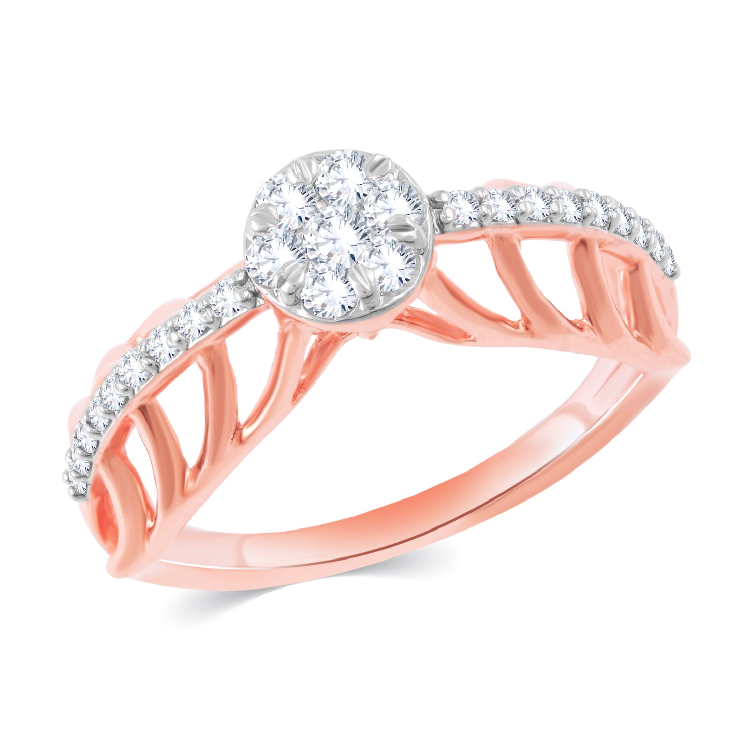 Diamond Ring for her in Rose Gold DRG23677