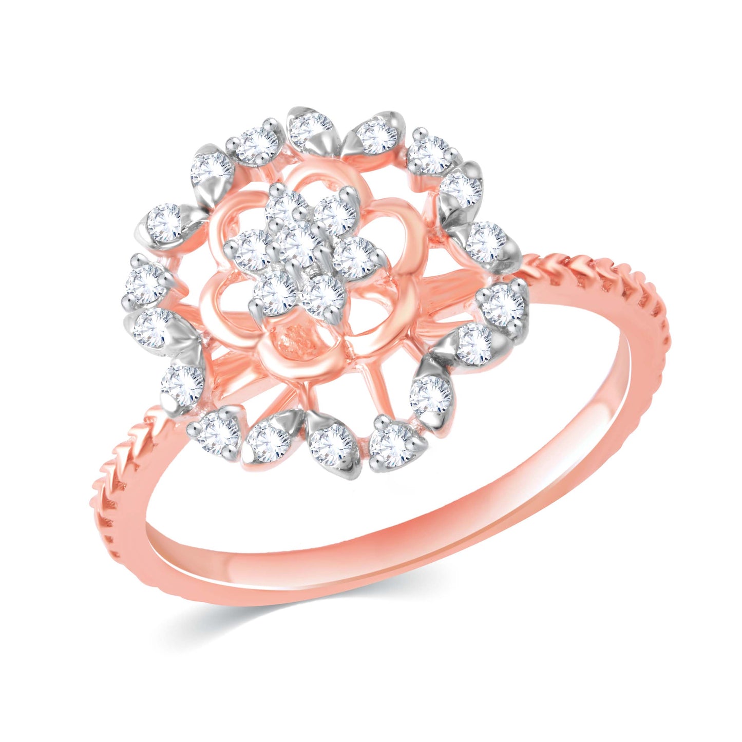 Diamond Ring for her in Rose Gold DRG23683