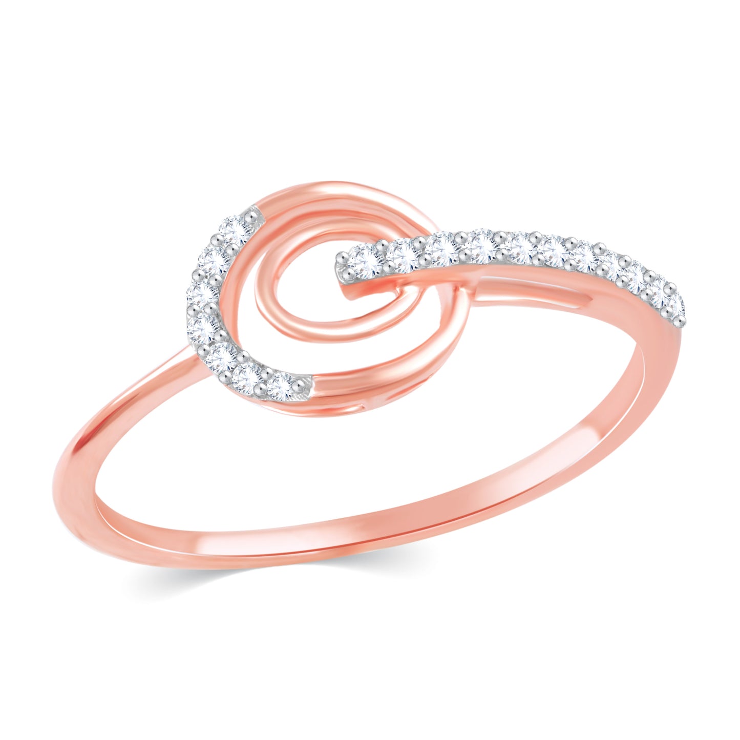 Diamond Ring for her in Rose Gold DRG23695