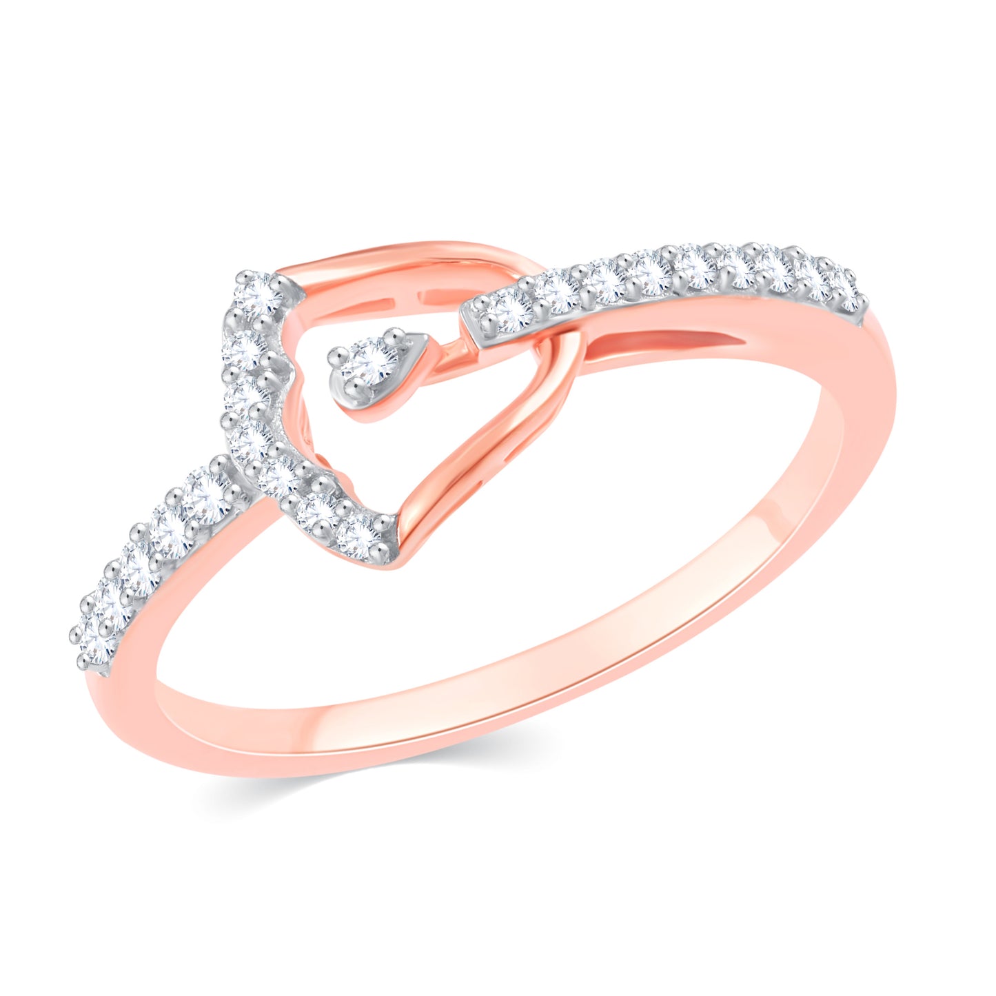 Diamond Ring for her in Rose Gold DRG23700