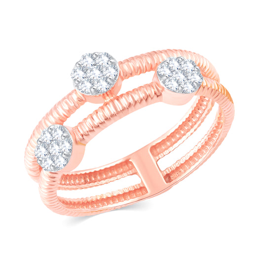 Diamond Ring for her in Rose Gold DRG23707