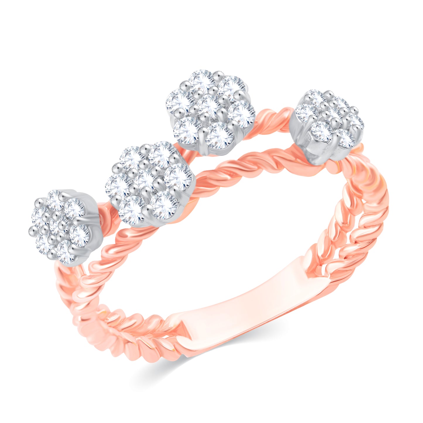 Diamond Ring for her in Rose Gold DRG23710