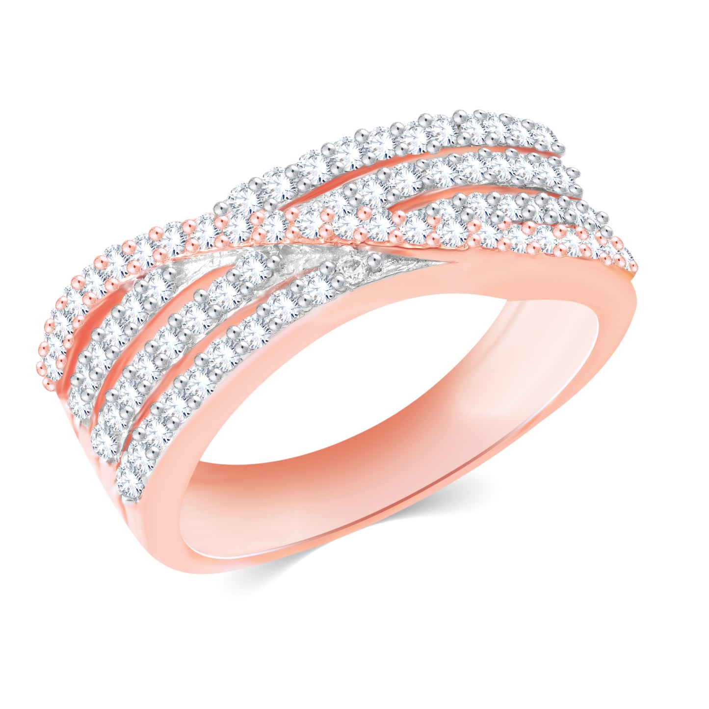 Diamond Ring for her in Rose Gold DRG23715