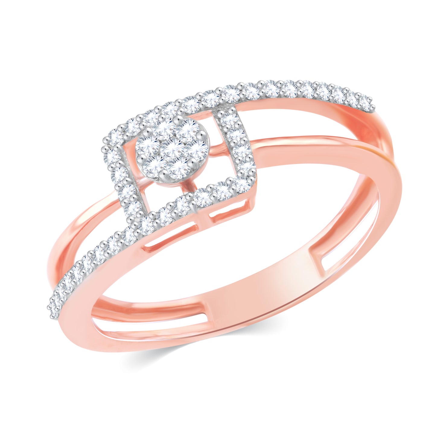 Diamond Ring for her in Rose Gold DRG23716