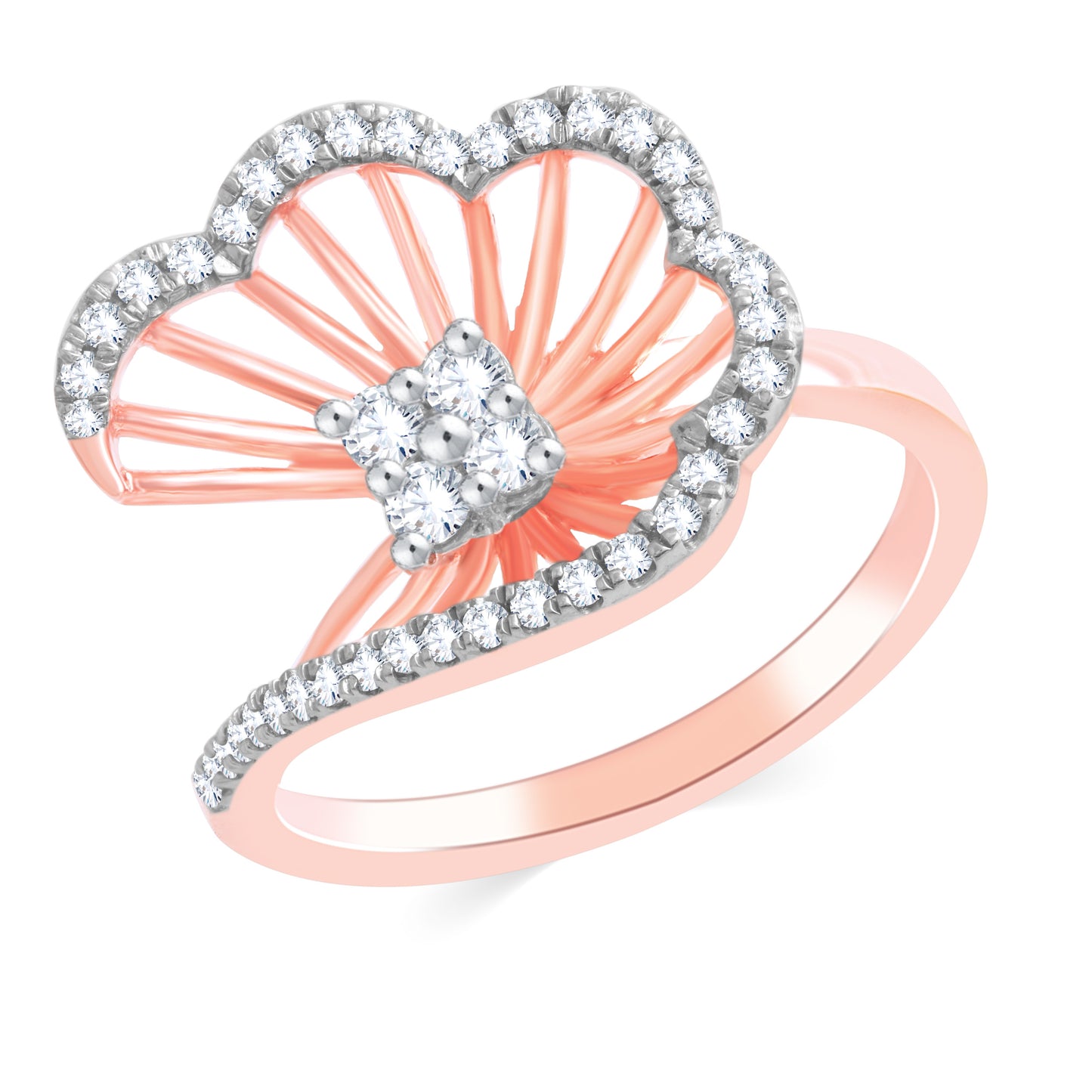 Diamond Ring for her in Rose Gold DRG23721