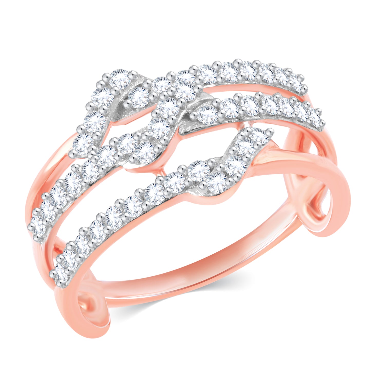 Diamond Ring for her in Rose Gold DRG23736