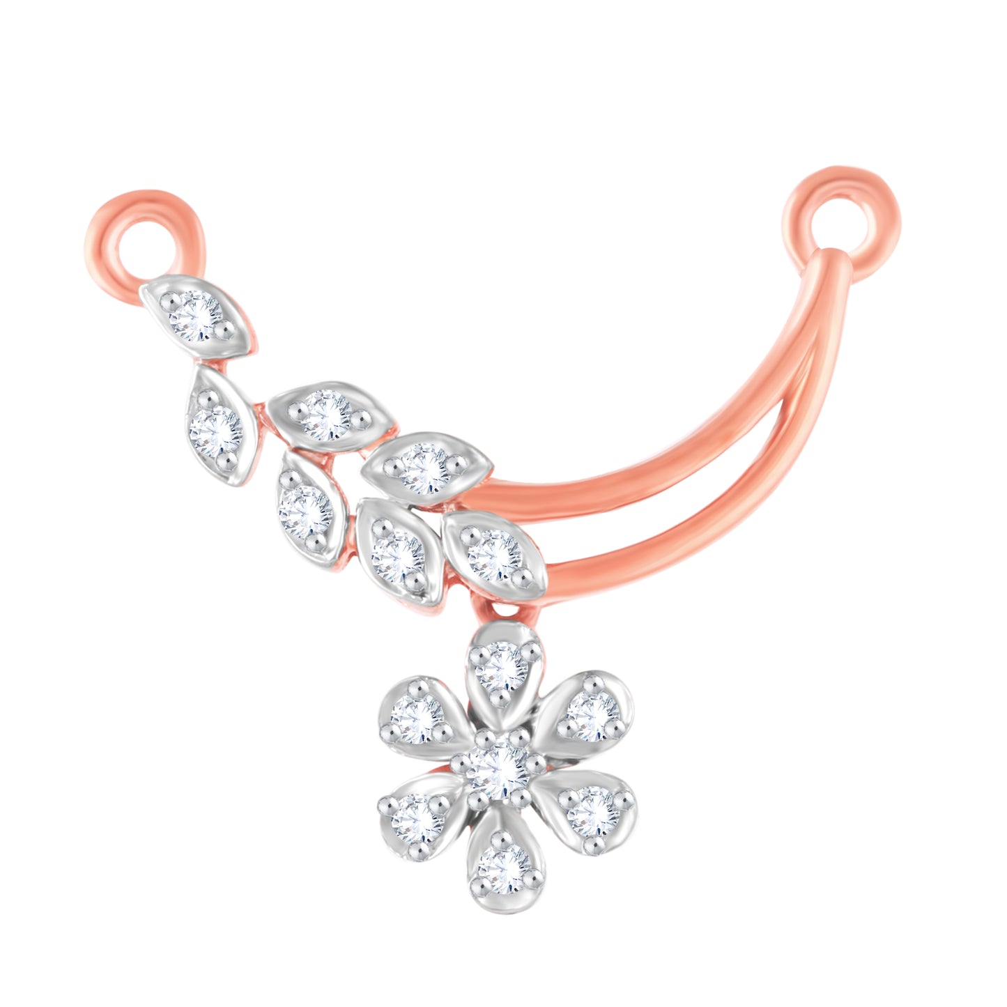 Diamond Mangalsutra Pendant for her in Rose Gold DTN22074