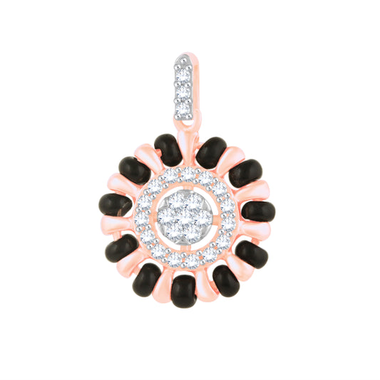 Diamond Mangalsutra Pendant for her in Rose Gold DTN22079